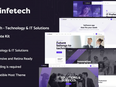 Infetech - Technology & IT Solutions Elementor Template Kit