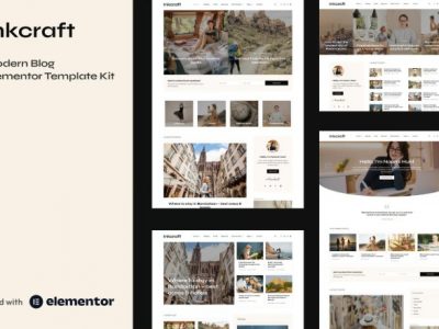 Inkcraft - Modern Blog & Magazine Elementor Pro Template Kit