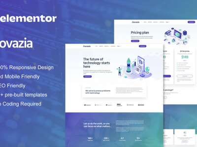 Inovazia - IT Services Elementor Pro Full Site Template Kit