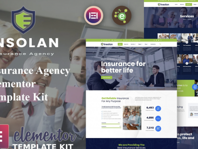 Insolan - Insurance Agency Elementor Template Kit