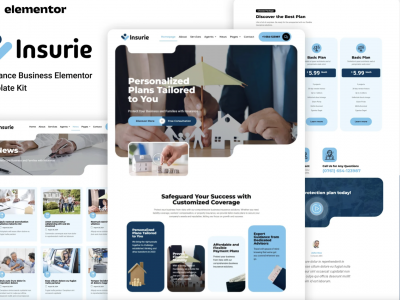 Insurie - Insurance Business Elementor Template Kit