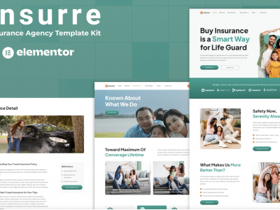 Insurre - Insurance Agency Elementor Template Kit