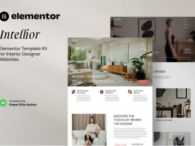 Intellior – Interior Designer & Architect Elementor Template Kit