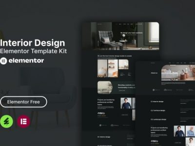 Interia - Interior Design Elementor Template Kit