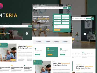 Interia - Interior Design Service Elementor Template Kit