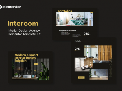 Interoom - Interior Design & Architecture Elementor Template Kit