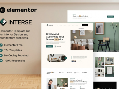 Interse – Interior Design & Architecture Elementor Template Kit