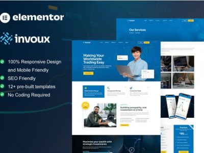 Invoux - Trading & Investment Elementor Pro Template Kit