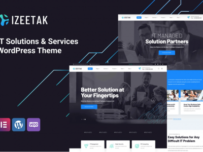 Izeetak – IT Solutions & Services WordPress Theme