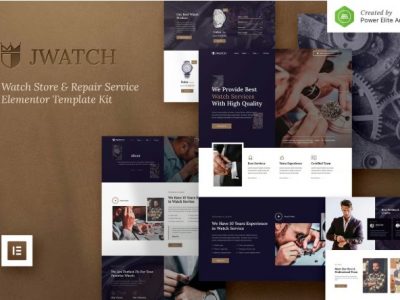JWatch – Watch Store & Repair Service Elementor Template Kit
