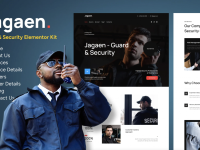 Jagaen - Guard & Security Service Template Kits