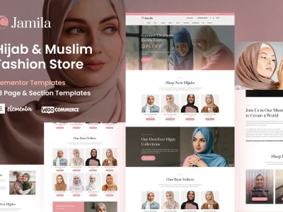 Jamila - Hijab & Muslim Fashion Store Elementor Pro Template Kit