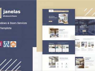 Janelas – Windows & Doors Services Elementor Template Kit