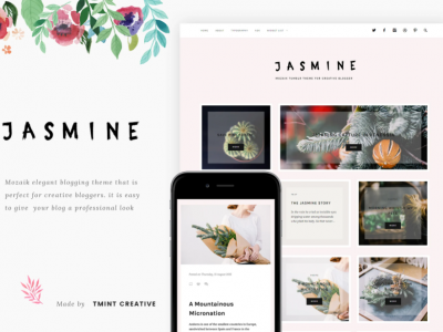 Jasmine - Mozaik Tumblr Theme