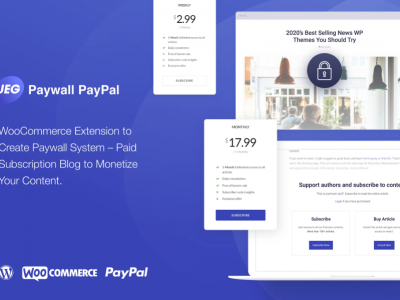 Jeg PayPal Paywall & Content Subscriptions System