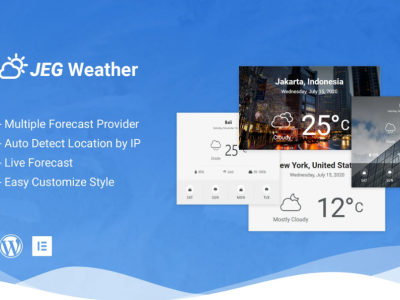 Jeg Weather Forecast Addon WordPress Plugin