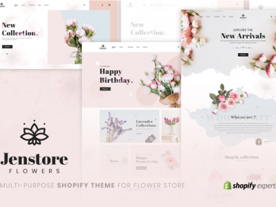 JenStore  Multi-Purpose Shopify Theme for Flower