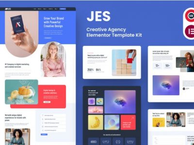 Jes - Creative Agency Elementor Pro Template Kit