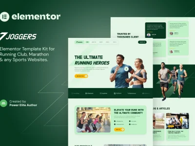 Joggers – Marathon Running Club & Sports Events Elementor Template Kit