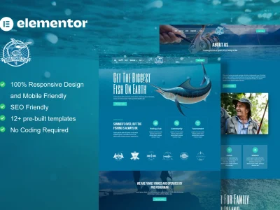 Joran - Fishing Club Elementor Template Kit