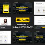 Jr. Auto Insurance Landing Page - Responsive