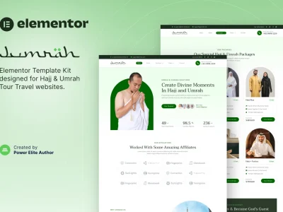 Jumrah – Hajj & Umrah Tour Travel Elementor Template Kit