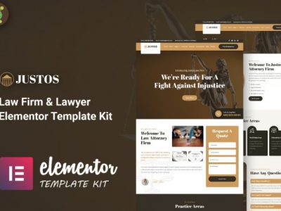 Justos - Law Firm & Lawyer Elementor Template Kit