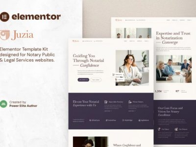 Juzia – Notary Public & Legal Services Elementor Template Kit