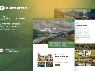 Kamperven – Campervan & RV Rental Elementor Template Kit