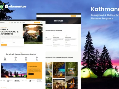 Kathmandu - Campground & Outdoor Activity Elementor Template Kit