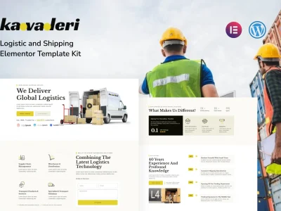 Kavaleri Logistic & Shipping Elementor Pro Template Kit