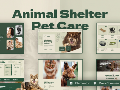Kenneli - Animal Shelter & Pet Care Elementor Pro Template Kit