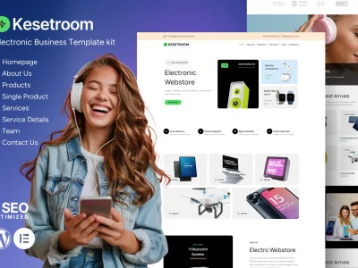 Kesetroom - Electronic Business Elementor Template Kit