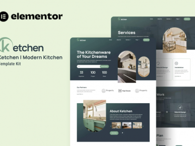 Ketchen - Modern Kitchen Elementor Template Kit