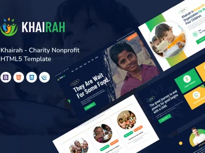 Khairah - Charity Nonprofit HTML5 Template