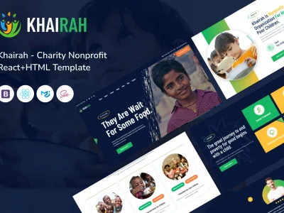 Khairah - Charity Nonprofit React+HTML Template