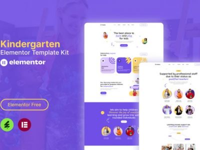 Kiddies - Kindergarten Elementor Template Kit