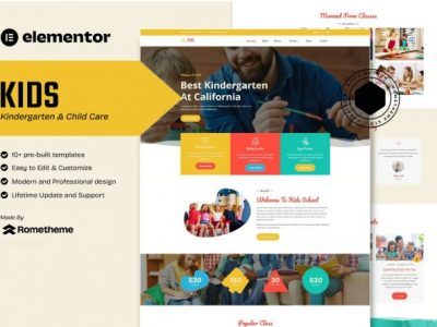 Kids - Kindergarten & Child Care Elementor Template Kit