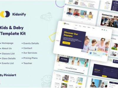 Kidsnify - Kindergarten & Preschool Elementor Template Kit
