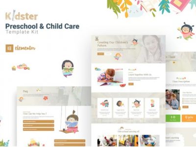 Kidster - Preschool & Childcare Elementor Template Kit