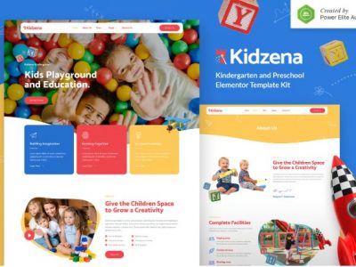 Kidzena – Kindergarten & Preschool Elementor Template Kit