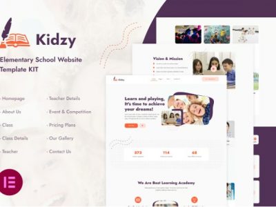 Kidzy | Elementary School Elementor Template Kit