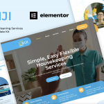 Kiji - Houskeeping & Cleaning Services Elementor Template Kit