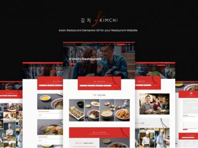 Kimchi - Asian Restaurant & Cafe Elementor Template Kit