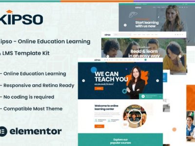 Kipso - Online Education Learning Elementor Template Kit