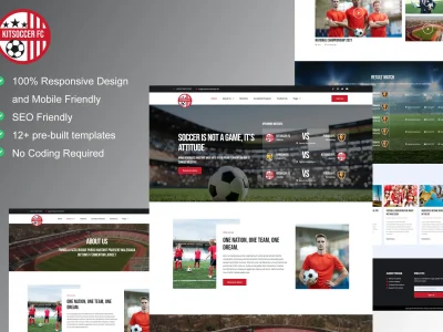 KitSoccer - Football Team & Sports Elementor Template Kit