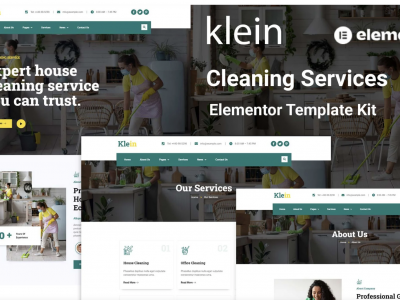Klein - Cleaning Services Elementor Template Kit