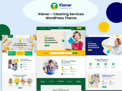Klenar – Cleaning Services WordPress Theme + RTL