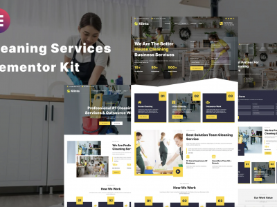 Klinta - Cleaning Services Elementor Template Kit