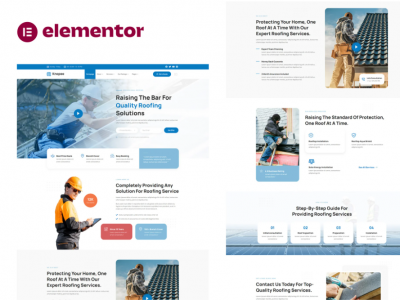 Knopee - Roofing & Canopy Services Elementor Template Kit